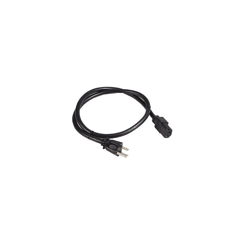 Startech® 25' NEMA5-15P To C13 Standard Computer Power Cord, Black image 1