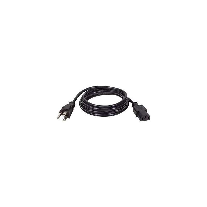 Tripp Lite P006-010 10' NEMA 5-15P to IEC-320-C13 Power Cord, Black (P006-010) image 1