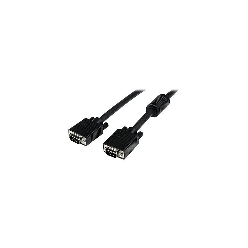 StarTech 50' Coax High Resolution HD15 Male/Male VGA Monitor Cable, Black image 1
