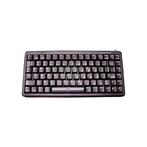 CHERRY Ultraslim Miniature Keyboard, Black (G84-4100LCAUS-2)
