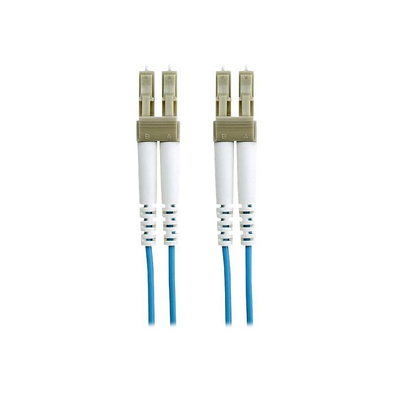 Belkin 3.3' Fiber Optic Multimode LC/LC Duplex Patch Cable, Aqua image 1