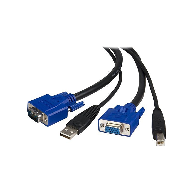 StarTech 2-in-1 Universal USB KVM Cable, 10'(L) image 1