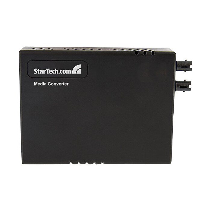 Startech 10/100 Multi Mode Fiber Ethernet Media Converter, Black