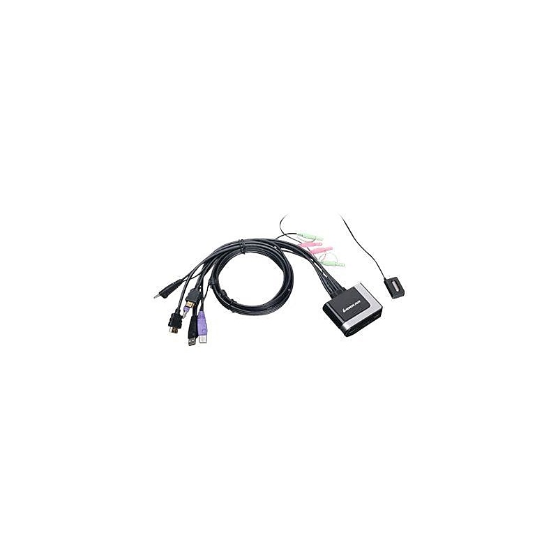 Iogear 2-Port HD Cable KVM Switch with Audio image 1
