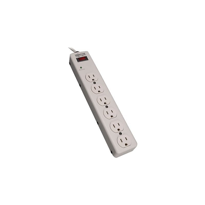 Tripp Lite 6 Outlet Surge Suppressor, 6' Cord, 1340 Joules (TLM606HJ) image 1