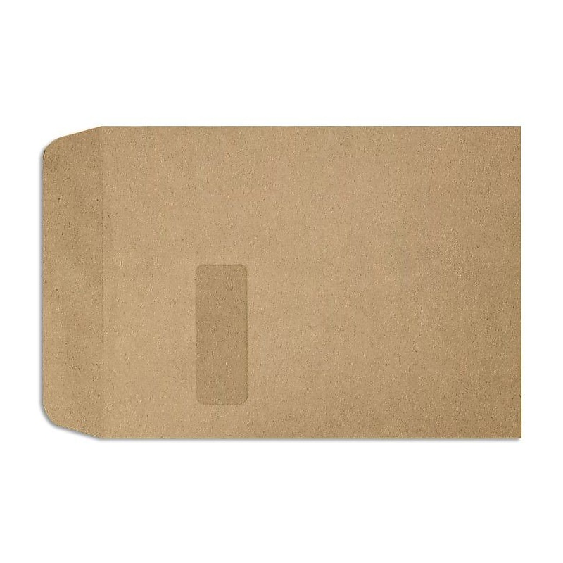 LUX 9" x 12" Open End Window Envelopes, Grocery Bag image 1