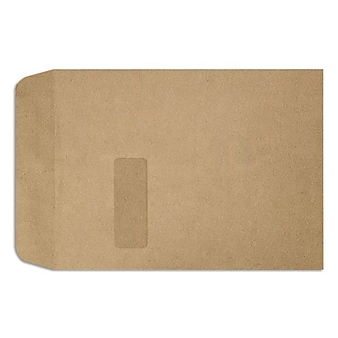 LUX Open End Self Seal Window Envelope, 9" x 12", Grocery Bag, 1000/Pack (1590-GB-1M)