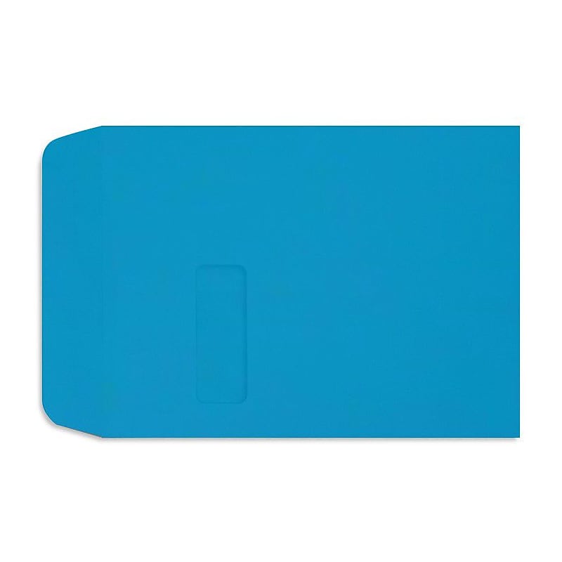 LUX 9" x 12" Open End Window Envelopes, Pool Blue image 1