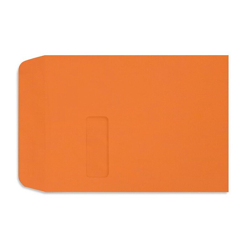 LUX 9" x 12" Open End Window Envelopes, Mandarin Orange (LUX-1590-11-50) image 1