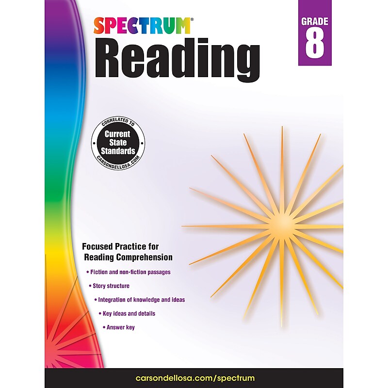 Spectrum Reading Workbook (Grade 8) image 1