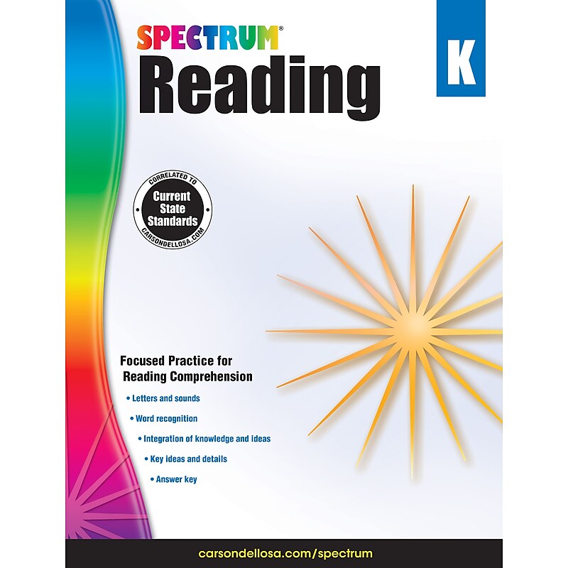 Spectrum Reading Workbook (Grade K) image 1