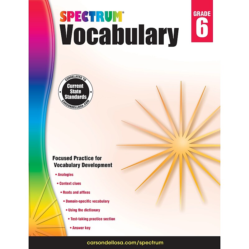 Spectrum Vocabulary (Grade 6) image 1