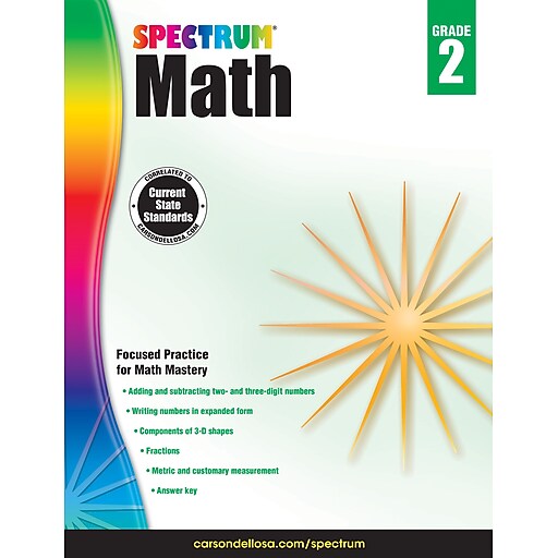 Spectrum math workbook grade 2 staples