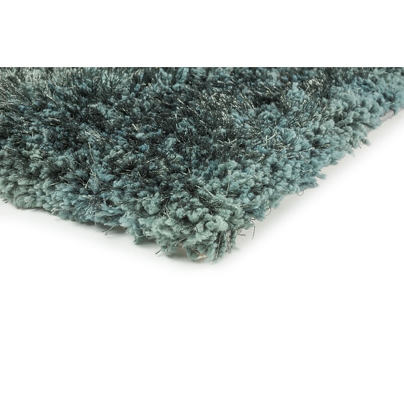 Shag Black/ Black Indoor Hand-made Polyester Area Rug (3'3" X 5'3") image 1