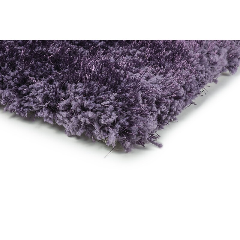 Shag Purple/ Purple Indoor Hand-made Polyester Area Rug (8' X 11') image 1