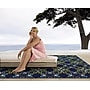 Style Haven Floral Blue/ Green Indoor/Outdoor Machine-made Polypropylene Area Rug (5'3" X 7'6")~#|#~m001407917_sc7
