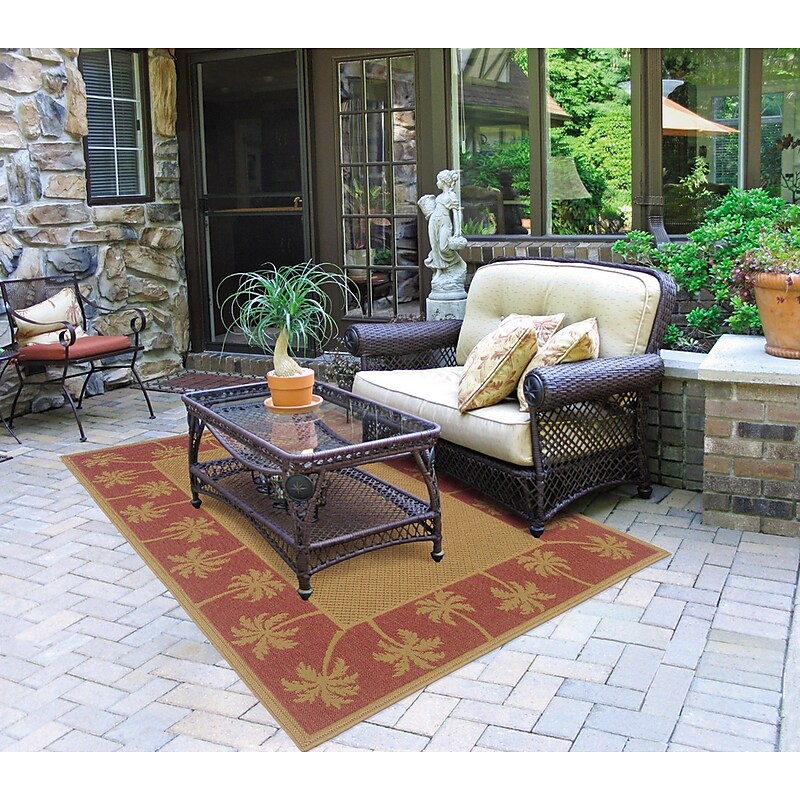 StyleHaven Traditional Polypropylene 6'7" X 9'6" Ivory/Black Area Rug (WARI130/76X9L) image 1