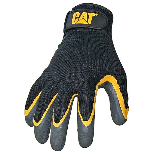 Cat Gloves CAT017415L Gray Poly/Cotton, Large at Staples