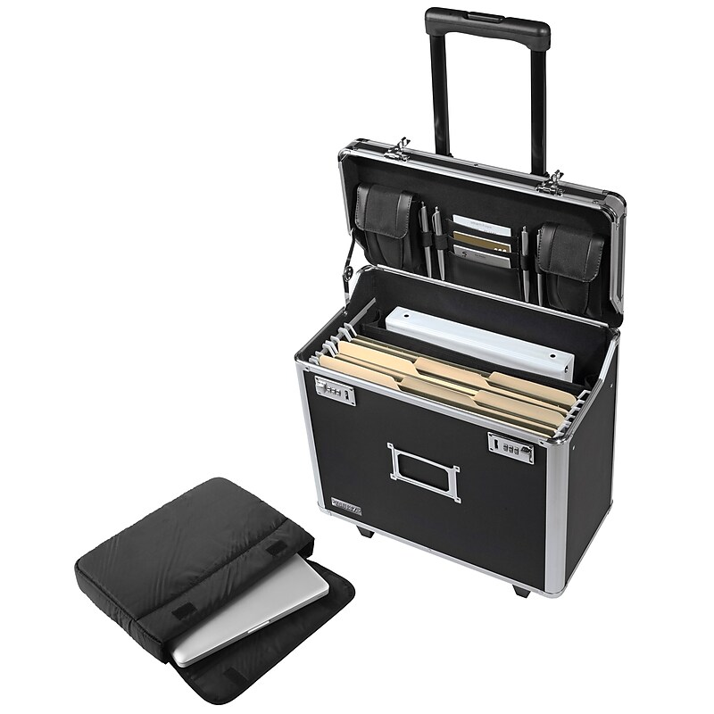 Vaultz Metal Mobile Business Case, Legal, Black (VZ00636) image 1