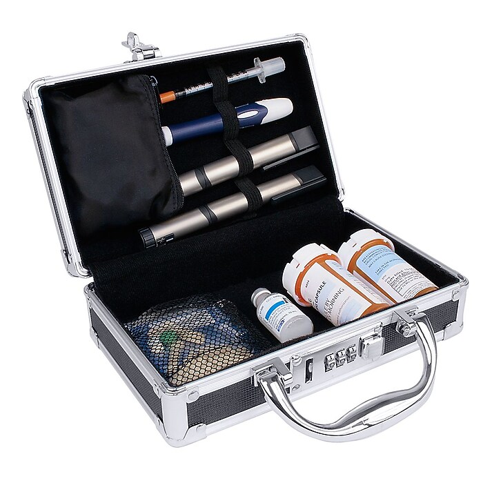 Vaultz® Locking Medicine Case With Handle, Black | Staples