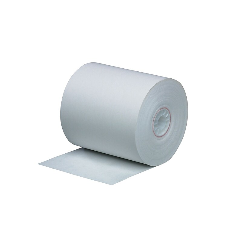 PM Company Perfection Bond Cash Register Paper Rolls, 3" x 165', 50 Rolls/Pack (7788) image 1