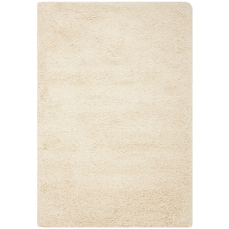 Safavieh California Shag 4' x 6' Accent Machine Made Rug, Ivory (SG151-1212-4) image 1