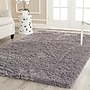 Safavieh Classic Ultra Shag 7'6" x 9'6" Rectangle Indoor Area Rug, Tufted, Polyester, Grey (SG240G-8)~#|#~m001418818_sc7