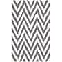 Safavieh Chevron Shag 4' x 6' Rectangle Indoor Area Rug, Tufted, Acrylic, Ivory/Grey (SG250C-4)~#|#~m001418837_sc7