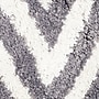 Safavieh Chevron Shag 4' x 6' Rectangle Indoor Area Rug, Tufted, Acrylic, Ivory/Grey (SG250C-4)~#|#~m001418838_sc7