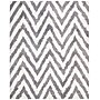 Safavieh Chevron Shag 8' x 10' Rectangle Indoor Area Rug, Tufted, Acrylic, Ivory/Grey (SG250C-8)~#|#~m001418841_sc7