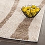 Safavieh Willow Shag 3'3" x 5'3" Rectangle Indoor Area Rug, Machine Made, Polypropylene, Cream/Dark Brown (SG451-1128-3)~#|#~m001418887_sc7