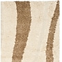 Safavieh Willow Shag 5'3" x 7'6" Rectangle Indoor Area Rug, Machine Made, Polypropylene, Cream/Dark Brown (SG451-1128-5)~#|#~m001418890_sc7