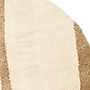 Safavieh Willow Shag 6'7" Round Indoor Area Rug, Machine Made, Polypropylene, Cream/Dark Brown (SG451-1128-7R)~#|#~m001418894_sc7