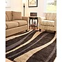 Safavieh Willow Shag 8'6" x 12' Rectangle Indoor Area Rug, Machine Made, Polypropylene, Dark Brown/Beige (SG451-2813-9)~#|#~m001418909_sc7