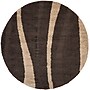 Safavieh Willow Shag 6'7" Round Indoor Area Rug, Machine Made, Polypropylene, Dark Brown/Beige (SG451-2813-7R)~#|#~m001418910_sc7