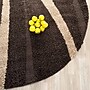 Safavieh Willow Shag 6'7" Round Indoor Area Rug, Machine Made, Polypropylene, Dark Brown/Beige (SG451-2813-7R)~#|#~m001418912_sc7