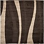 Safavieh Willow Shag 6'7" x 6'7" Square Indoor Area Rug, Machine Made, Polypropylene, Dark Brown/Beige (SG451-2813-7SQ)~#|#~m001418914_sc7