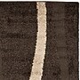 Safavieh Willow Shag 6'7" x 6'7" Square Indoor Area Rug, Machine Made, Polypropylene, Dark Brown/Beige (SG451-2813-7SQ)~#|#~m001418916_sc7