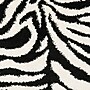 Safavieh Zebra Shag 2'3"' x 7' Runner Indoor Area Rug, Machine Made, Polypropylene, Ivory/Black (SG452-1290-27)~#|#~m001418918_sc7