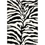Safavieh Zebra Shag 5'3" x 7'6" Rectangle Indoor Area Rug, Machine Made, Polypropylene, Ivory/Black (SG452-1290-5)~#|#~m001418921_sc7