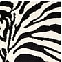 Safavieh Zebra Shag 5'3" x 7'6" Rectangle Indoor Area Rug, Machine Made, Polypropylene, Ivory/Black (SG452-1290-5)~#|#~m001418923_sc7