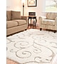 Safavieh Florida Sydney Shag 9'6" x 13' Rectangle Indoor Area Rug, Machine Made, Polypropylene, Cream/Beige (SG455-1113-10)~#|#~m001418976_sc7