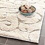 Safavieh Florida Sydney Shag 5' x 5' Square Indoor Area Rug, Machine Made, Polyester, Cream/Beige (SG455-1113-5SQ)~#|#~m001418988_sc7