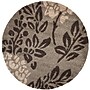 Safavieh Florida Ruby Shag 6'7" Round Indoor Area Rug, Machine Made, Polypropylene, Smoke/Dark Brown (SG456-7928-7R)~#|#~m001419018_sc7