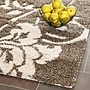 Safavieh Florida Megan Shag 4' x 6' Rectangle Indoor Area Rug, Machine Made, Polypropylene, Smoke/Beige (SG458-7913-4)~#|#~m001419046_sc7