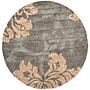 Safavieh Florida Megan Shag 6'7" Round Indoor Area Rug, Machine Made, Polypropylene, Grey/Beige (SG458-8013-7R)~#|#~m001419058_sc7
