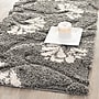 Safavieh Florida Lindsay Shag 2'2" x 7' Runner Indoor Area Rug, Machine Made, Polypropylene, Grey/Beige (SG459-8013-27)~#|#~m001419074_sc7