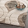 Safavieh Florida Joss Shag 6'7" x 6'7" Square Indoor Area Rug, Machine Made, Polypropylene, Cream/Smoke (SG461-1179-7SQ)~#|#~m001419107_sc7