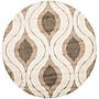 Safavieh Florida Joss Shag 6'7" Round Indoor Area Rug, Machine Made, Polypropylene, Cream/Smoke (SG461-1179-7R)~#|#~m001419113_sc7