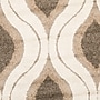 Safavieh Florida Joss Shag 6'7" Round Indoor Area Rug, Machine Made, Polypropylene, Cream/Smoke (SG461-1179-7R)~#|#~m001419114_sc7